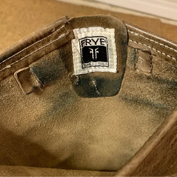 Frye Veronica Slouch Boot Riding Moto Leather Buckled Boots Sz 9 Retail $358.00 - Picture 5 of 7